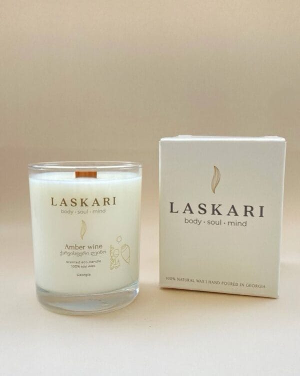 სანთელი "AMBER WINE" - "LASKARI • ლასკარი"
