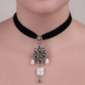 ჩოკერი მარგალიტებით - "Marmaria _ jewelry • მარმარია ჯუელრი"
