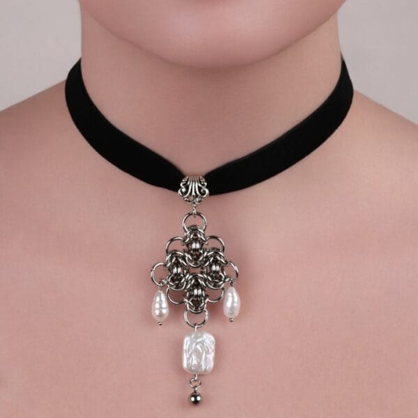 ჩოკერი მარგალიტებით - "Marmaria _ jewelry • მარმარია ჯუელრი"