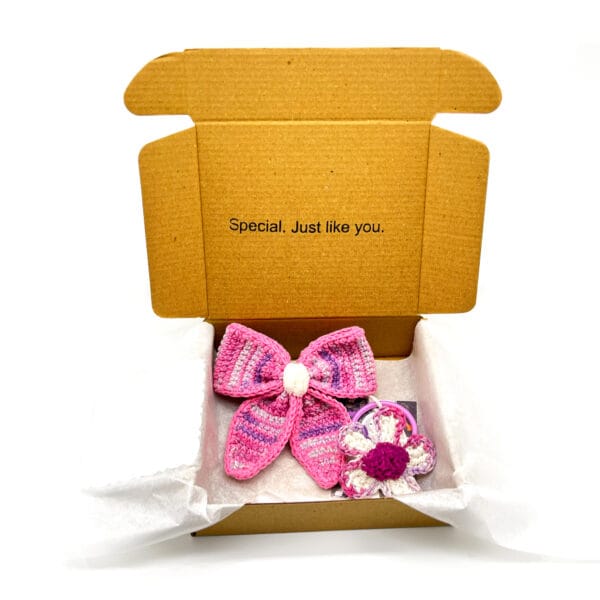 თმის სამაგრების ნაკრები, Petal Duo Rose – “TOMSIKA • ტომსიკა”