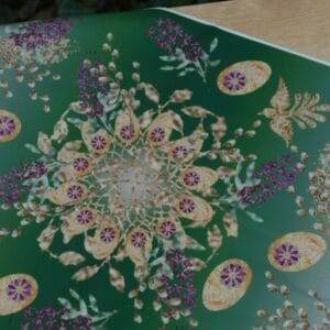 სააღდგომო რანერი, მწვანე - "Tamari's Scarves • თამარის შარფები"