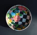 კერამიკის ჯამი ყვავილებით - "Cone Ceramic • ქოუნ კერამიკ"