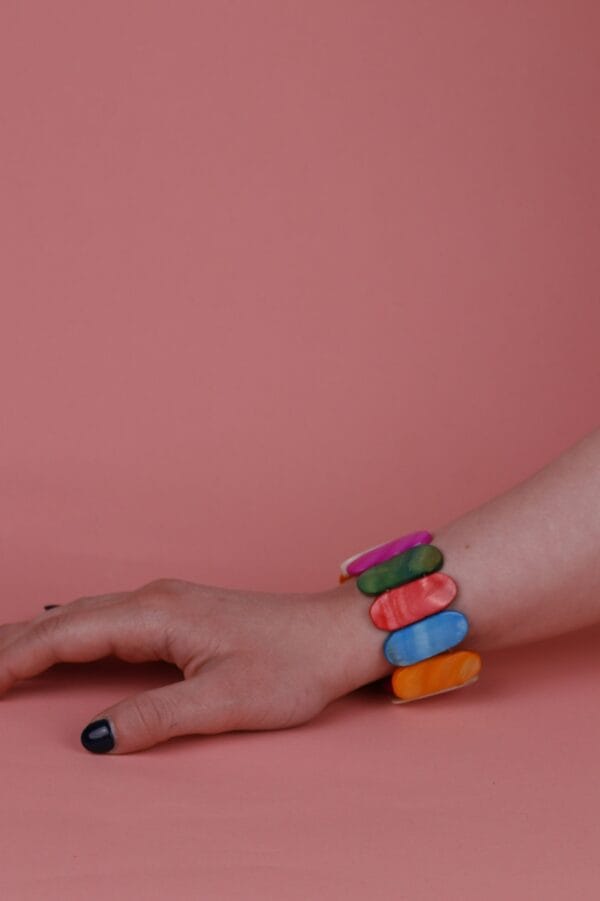 ფერადი ქვების სამაჯური - "სალის ხელნაკეთი • SALI HANDMADE"