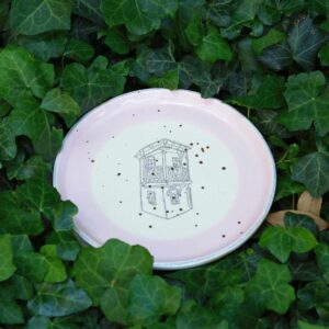 თეფში "თბილისი", ვარდისფერი – “კერამიკ არტი • Ceramic Art”