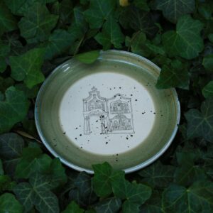 თეფში "თბილისი", მწვანე – “კერამიკ არტი • Ceramic Art”