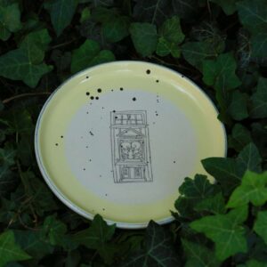 თეფში "თბილისი", ყვითელი – “კერამიკ არტი • Ceramic Art”