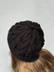 ქუდი, შავი - "ქეთის ნაქსოვები • Knits by Keti"