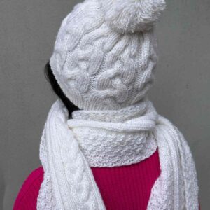 ქუდისა და კაშნეს ნაკრები - "ქეთის ნაქსოვები • Knits by Keti"