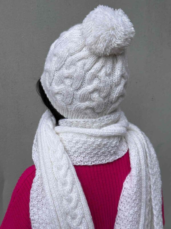 ქუდისა და კაშნეს ნაკრები - "ქეთის ნაქსოვები • Knits by Keti"